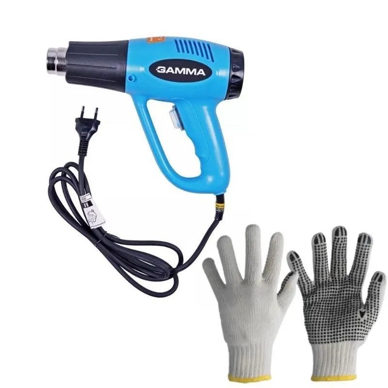 Soprador Térmico Gamma G1935 + Par De Luvas Para Pedreiro