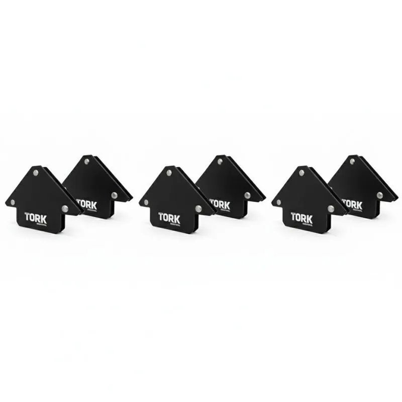Kit 6 Esquadros Magnéticos 12kg Solda Super Tork Serralheria