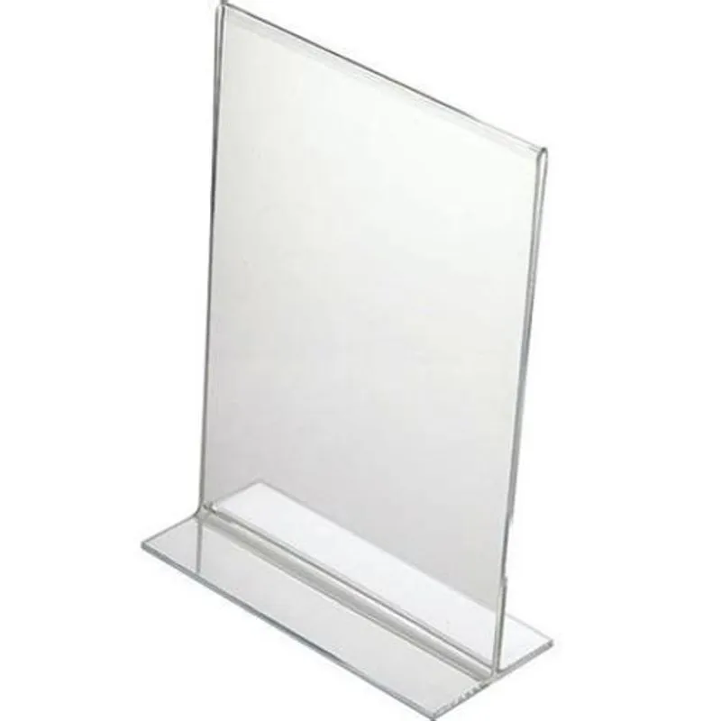 Display A4 T Porta Folha Acrílico Balcão Mesa 3 Peças