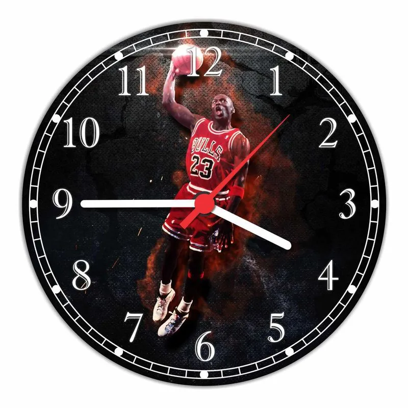 Relógio De Parede Michael Jordan Basquete Gg Com 50 Cm 03