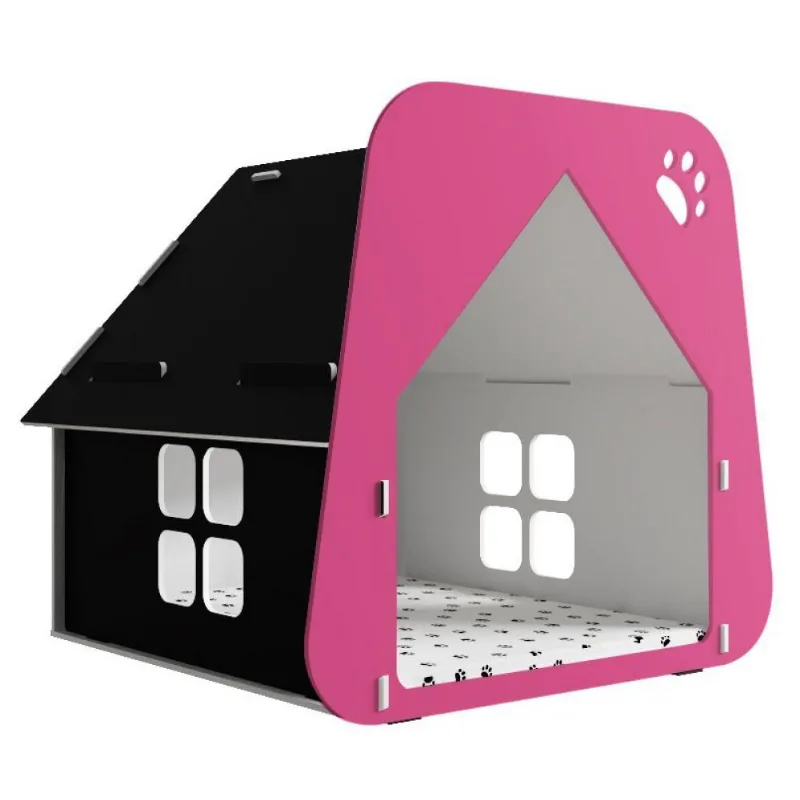 Casinha Pet Cachorro/gato Pink Tamanho P