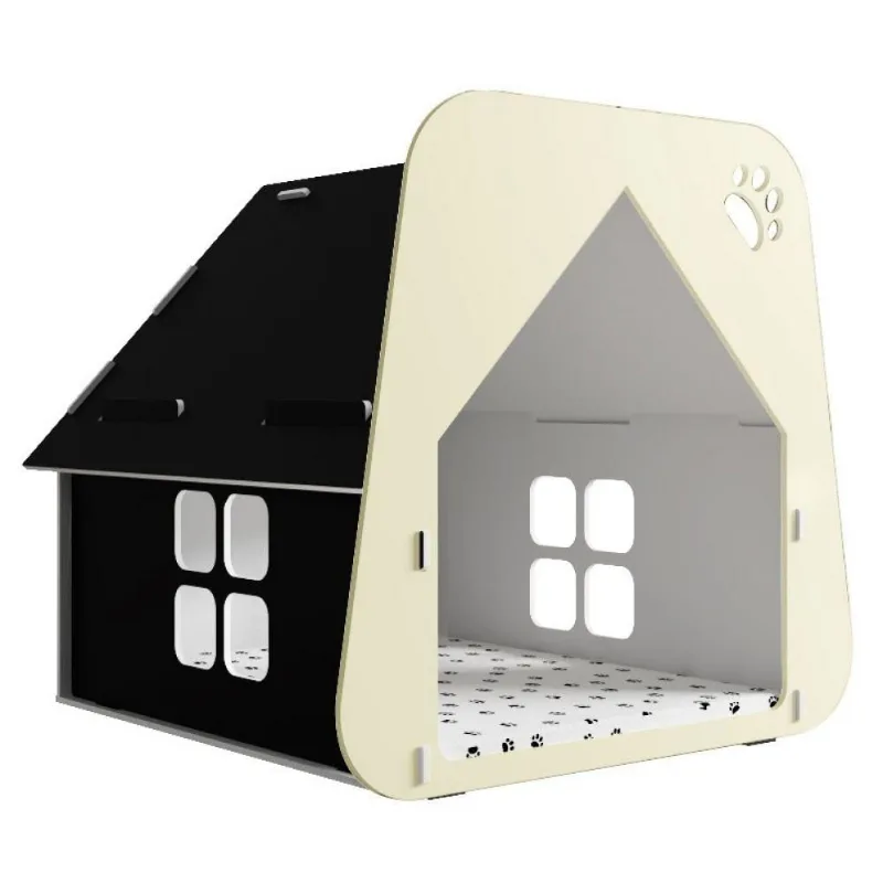 Casinha Pet Cachorro/gato Off White Tamanho P