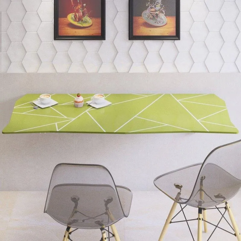 Mesa De Parede Dobrável Lux 90x46cm Verde