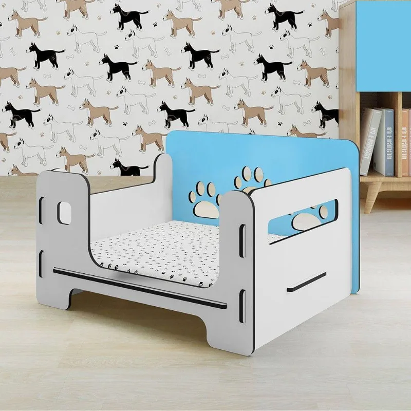 Cama Pet Tamanho M Azul Claro