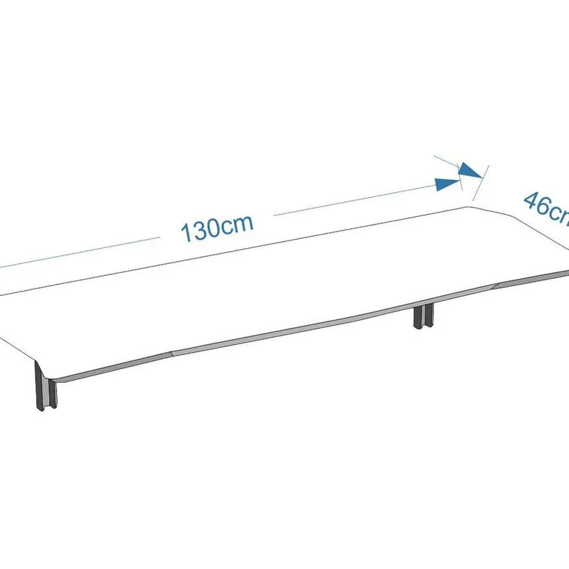 Mesa Dobrável 130cm Linha Lux Com 2 Banquetas Azul Claro