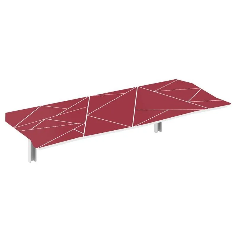 Mesa Dobrável 130cm Linha Lux Com 2 Banquetas Jester Red