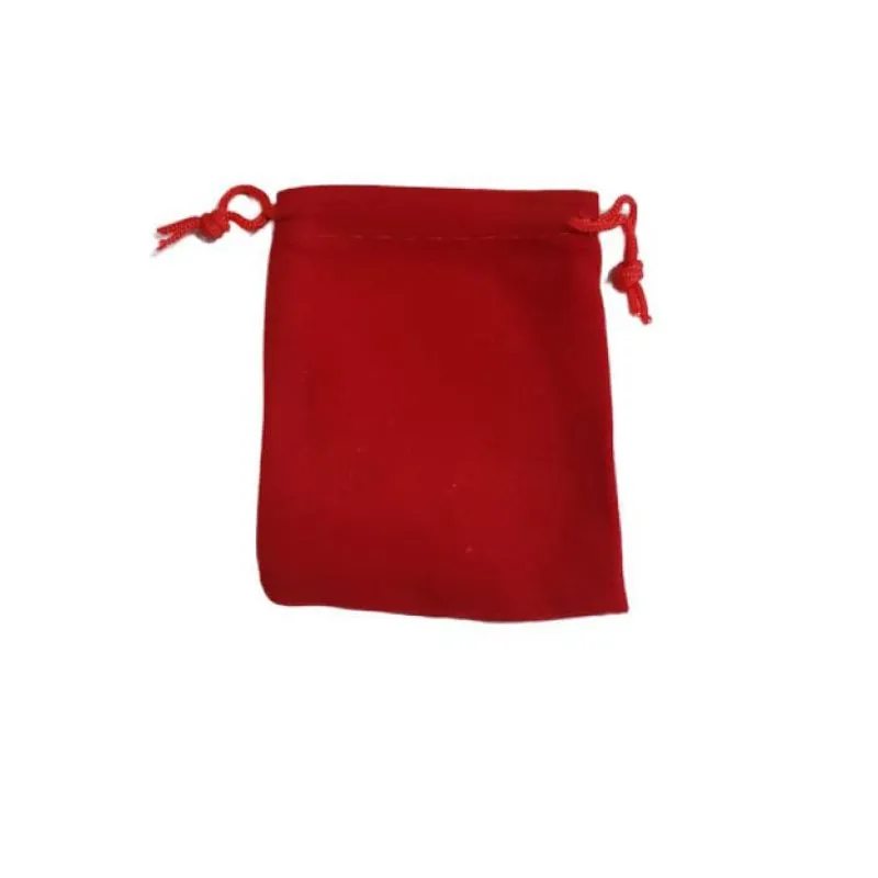 Kit 25 Saquinhos Veludo 7x9 Cm Vermelho