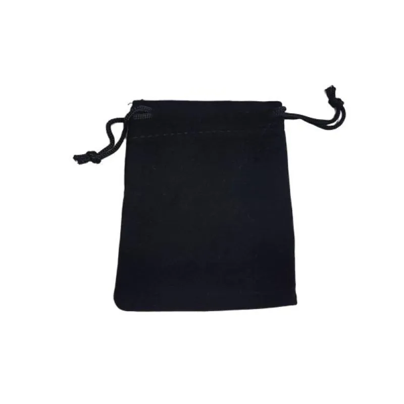 Kit 25 Saquinhos Veludo 7x9cm Preto