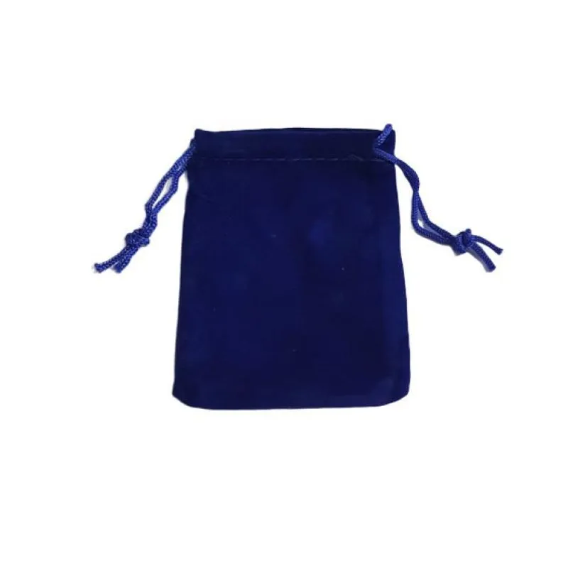 Kit 25 Saquinhos Veludo 10x15 Cm Azul