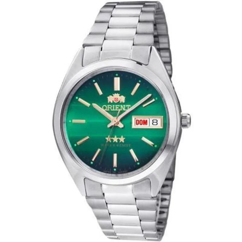Relógio Orient Masculino Automático Prata Verde 469Wa3F E1Sx