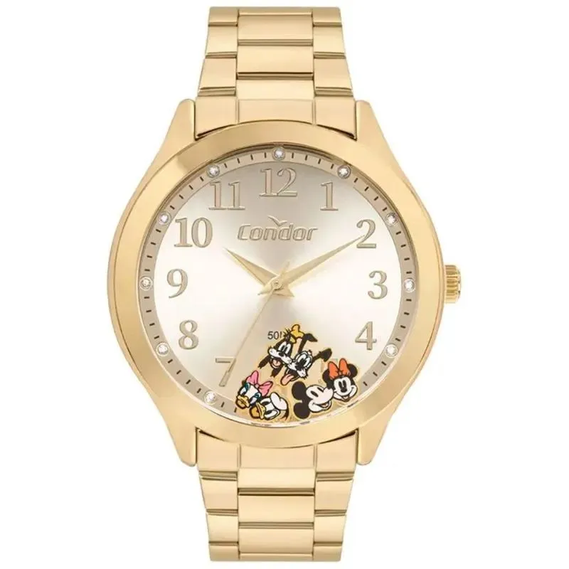 Relógio Disney Condor Feminino Dourado Co2035nhf/i4x
