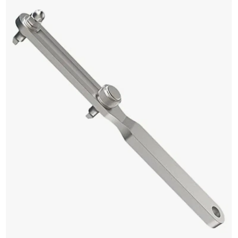 Chave Longa Para Abrir Fundo Relógio 60mm 2 Pontas Quadrada