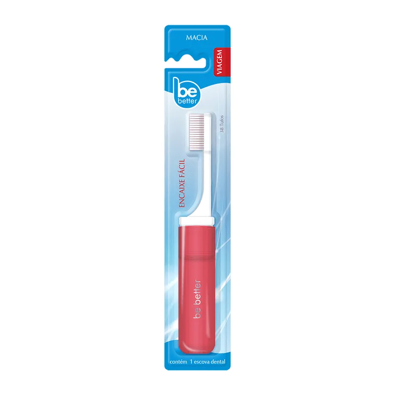 Escova Dental Be Better Viagem 1 Unidade Cores Váriadas