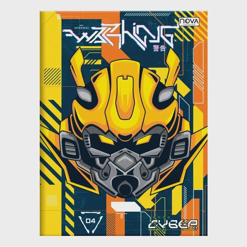 Caderno Univ. C. D Espiral 1X1 Cyber Masc. 80FLS Nova Caderno- Sortidos