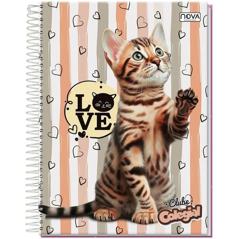 Caderno Universitário Clube Colegial 15 Matérias 240 Folhas Nova Cadernos Capa Dura Caderno Universitário Capa Dura Espiral 15 Matérias 240 Folhas Clube Colegial Sortido - Nova Cadernos