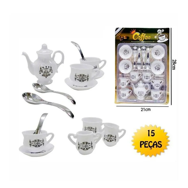 Kit Hora Do Chá Café Cozinha Xícara Brinquedo Infantil