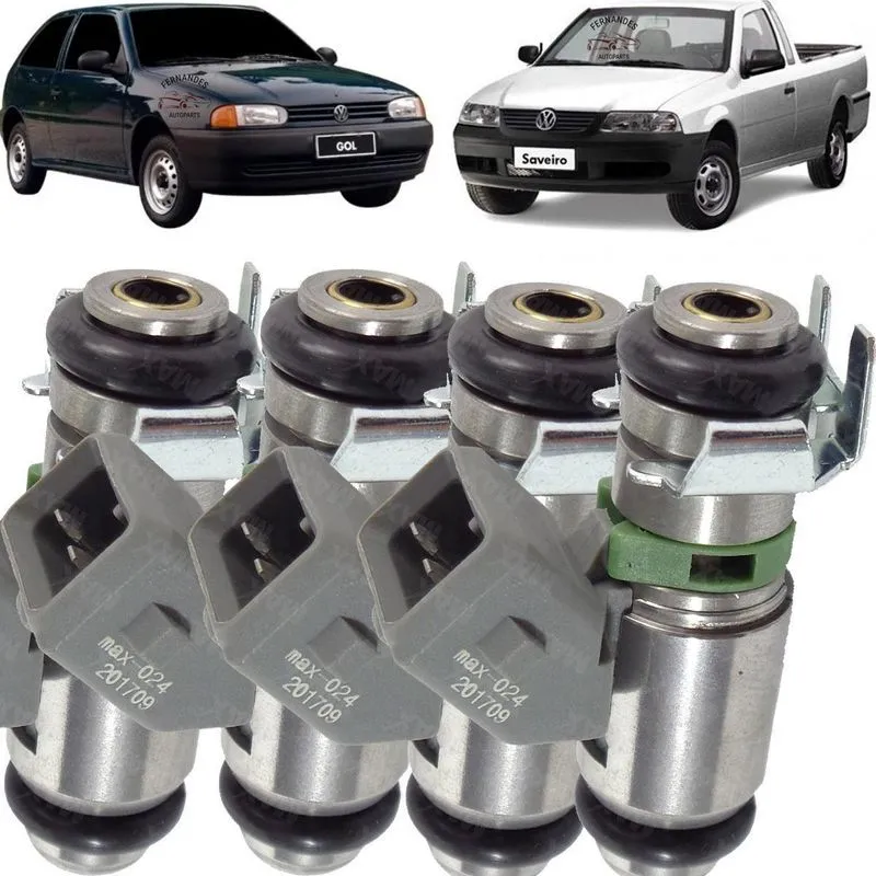 4 Bicos Injetores Vw Gol Santana Saveiro Parati Iwp024 Novo