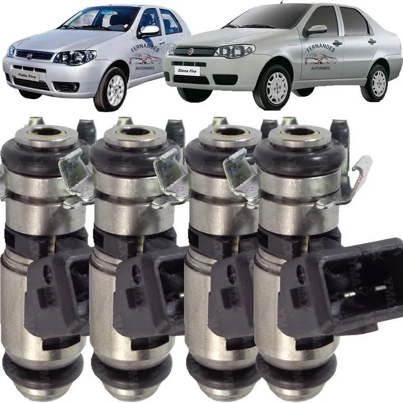 Kit 4 Bicos Injetores Fiat Palio Siena Strada 2005 Iwp131