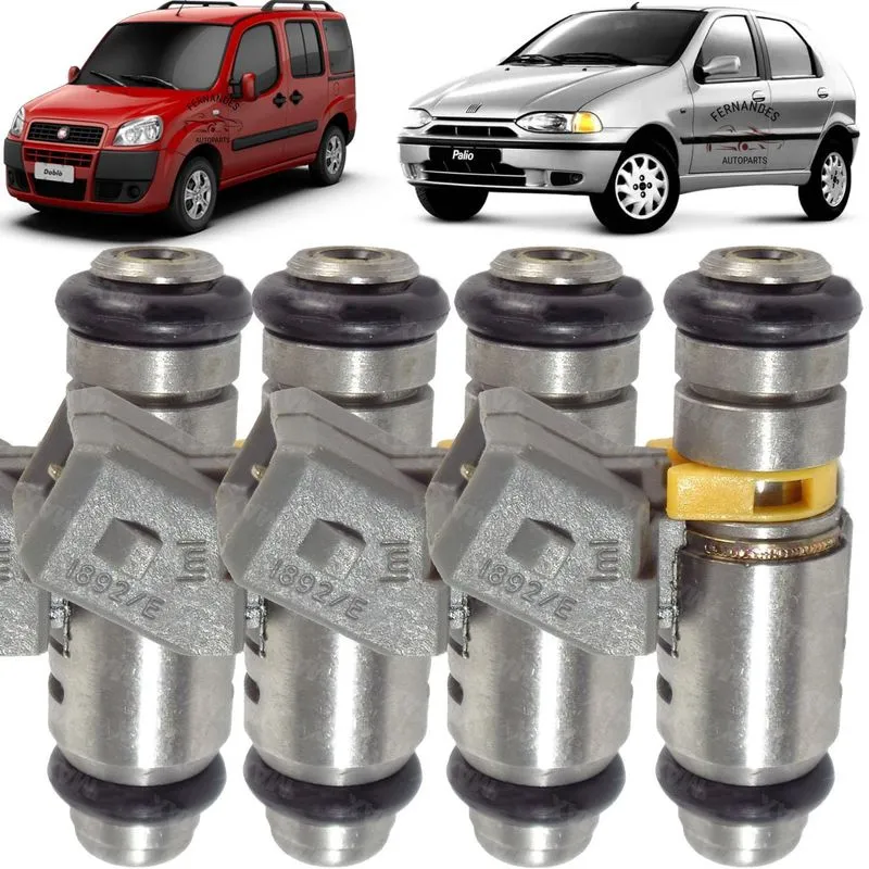 Kit 4 Bico Injetores Fiat Palio Doblo 1.8 8v Iwp157 50102702