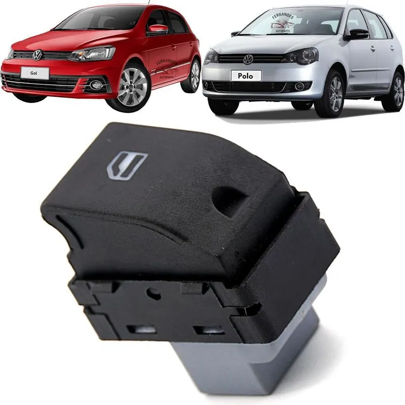 Botão Vidro Elétrico Dianteiro Direito Vw Fox Gol G4 G5 Novo