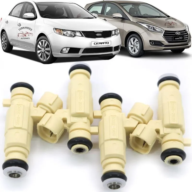Kit 4 bico injetor hyundai hb20 kia cerato soul 353102B030