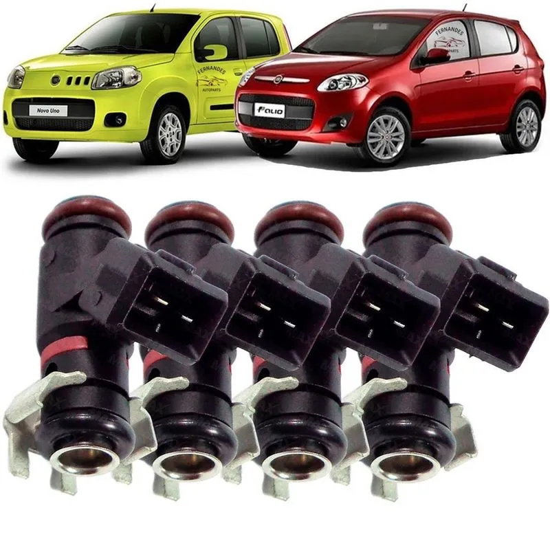 Kit 4X Bicos Injetor Fiat Uno Palio 1.0 8V 55227804 - Ipe016