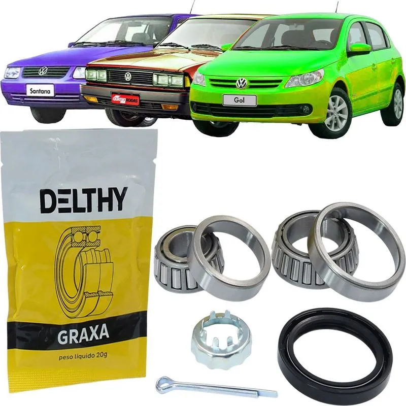 Kit Rolamento Roda Traseira Polo Passat Royale 1974 A 2012