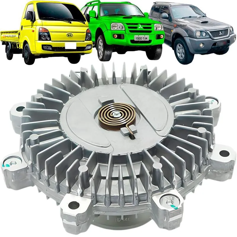Polia Embreagem Viscosa Hr 2.5 L200 Bongo H1 H100 Galloper