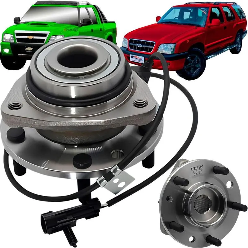 Cubo Roda Traseiro C/rolamento Gm Blazer S10 2000 A 2010 Abs