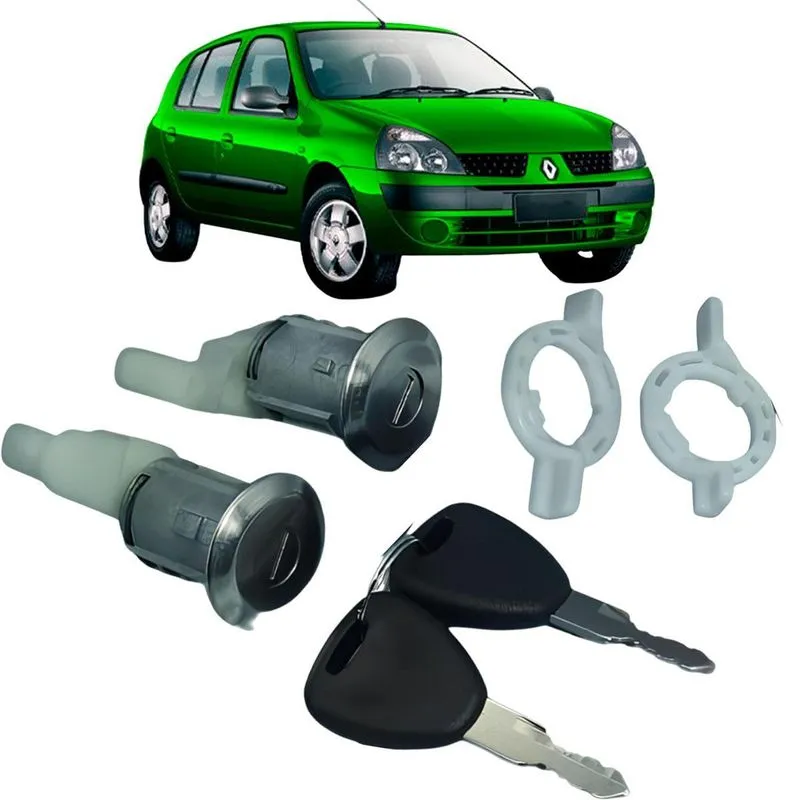 Par Cilindro Porta Dir Esq Com Chave Renault Clio 1999 A 2016