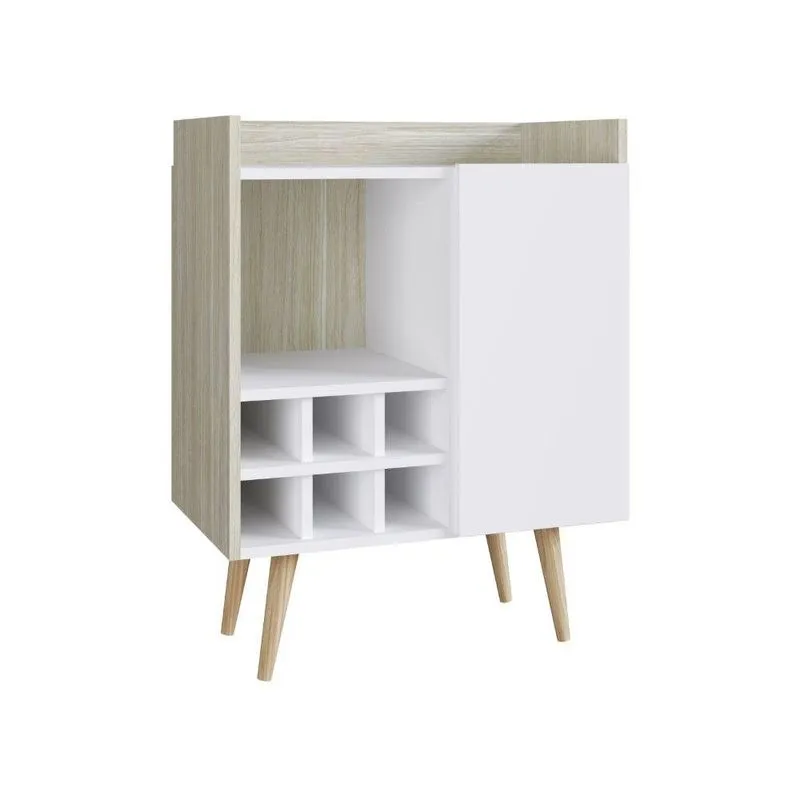 Aparador Calubi Est007 1 Porta Branco Off White