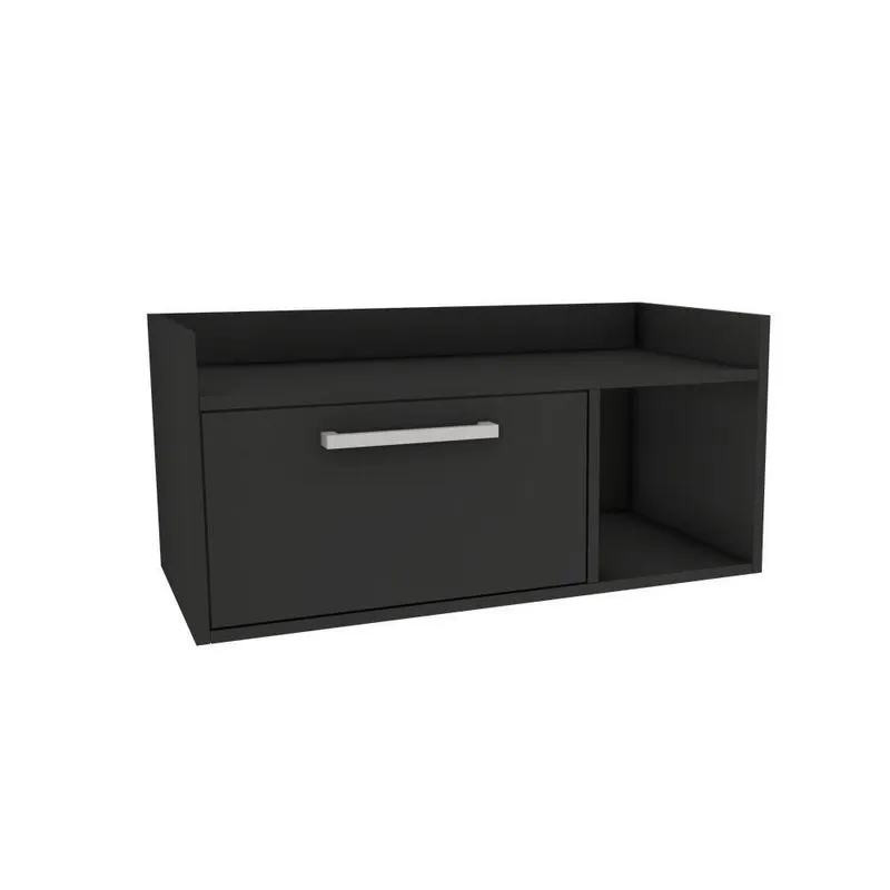 Gabinete 1 Porta E 1 Nicho Estilare - Preto Preto