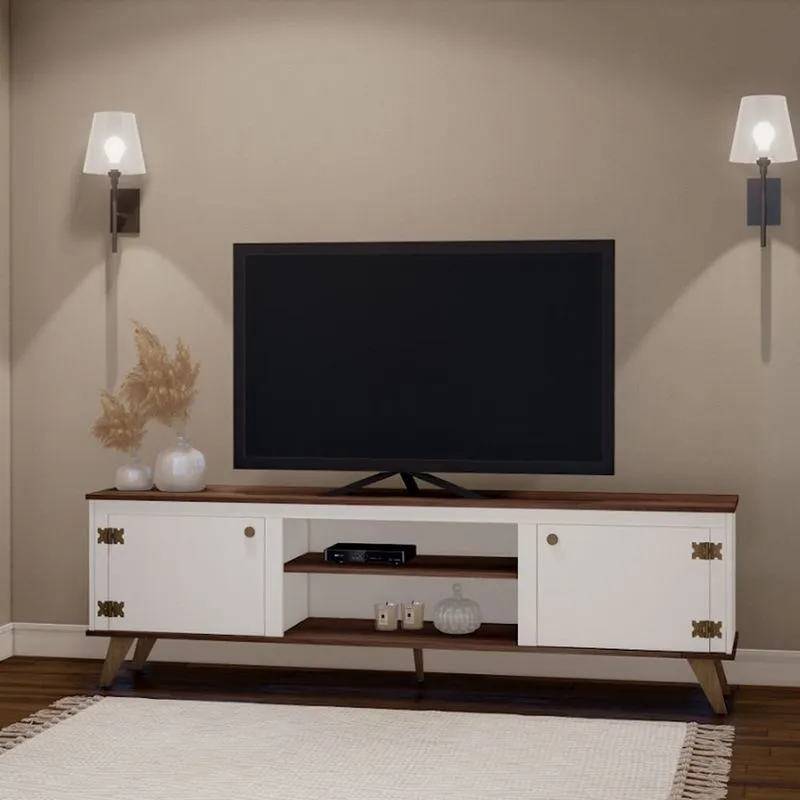 Rack para TV Oxford 55x180x37cm em mdp Estilare Móveis