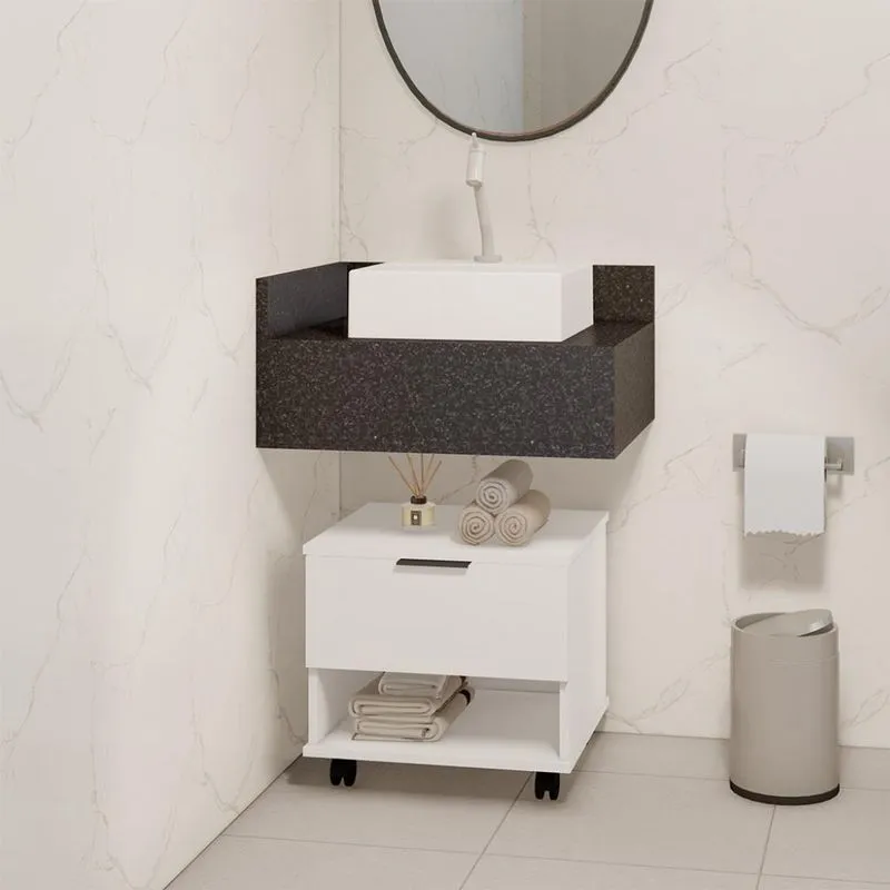 Gabinete de Banheiro Etta 1 GV Branco
