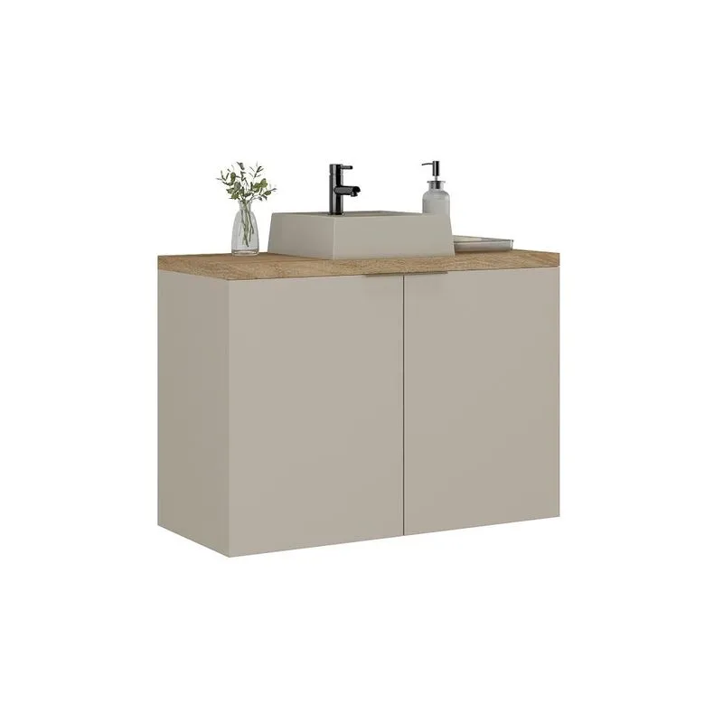 GABINETE DE BANHEIRO COM CUBA NATURE ESTILARE 90 cm