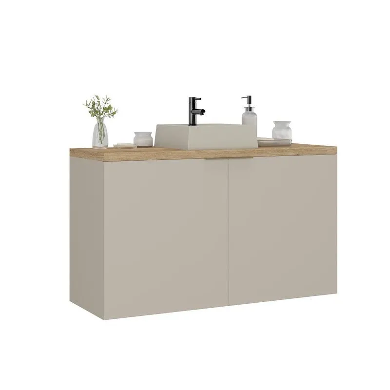 GABINETE DE BANHEIRO COM CUBA NATURE ESTILARE 110 cm