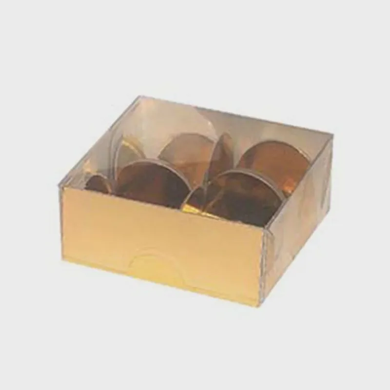 Caixa Para Doces K133 Ouro 12cmX5cmX3cm Com 10 Unidades