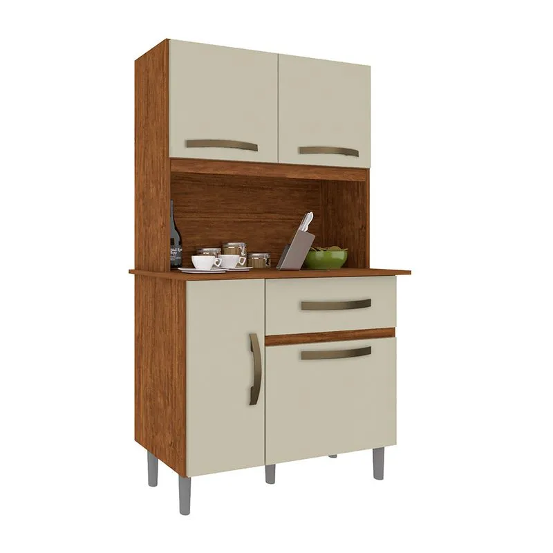 Conjunto De Cozinha Luiza Imop Em Mdf
