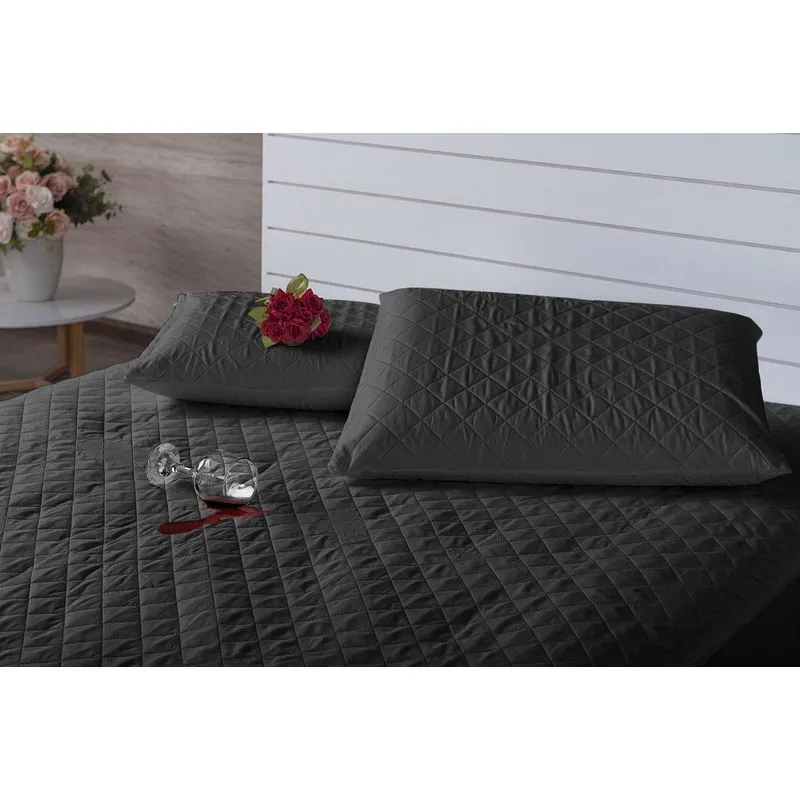 Protetor Impermeável Para Colchão King Matelado Preto