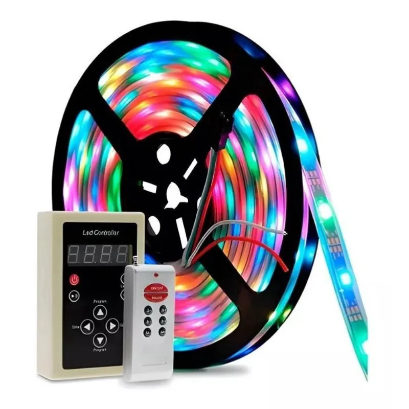 Fita Led Digital Com Controle 133 Efeitos + Fonte