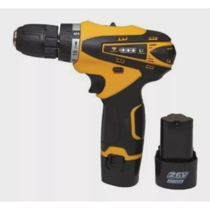 Furadeira Parafusadeira Bivolt 2baterias Lítio 700rmp Maleta 18 Pcs