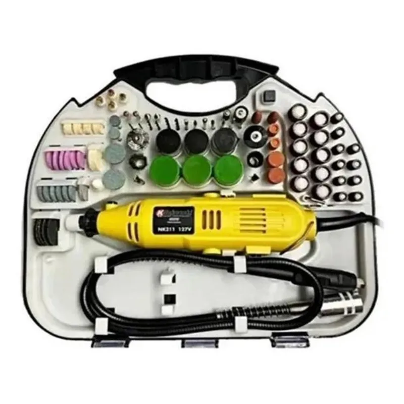 Kit Mini Retífica 220V 212 Acessórios - Resistente
