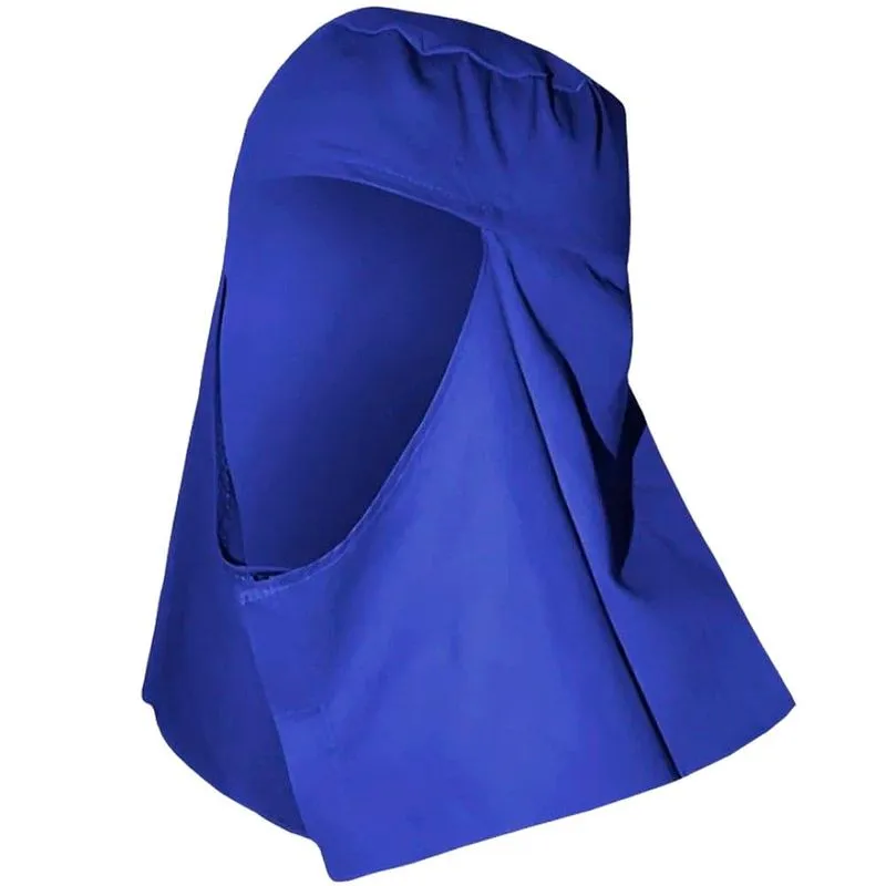 Touca Soldador Árabe Brascamp Sem Aba Brim Com Elástico E Velcro Azul (MP)