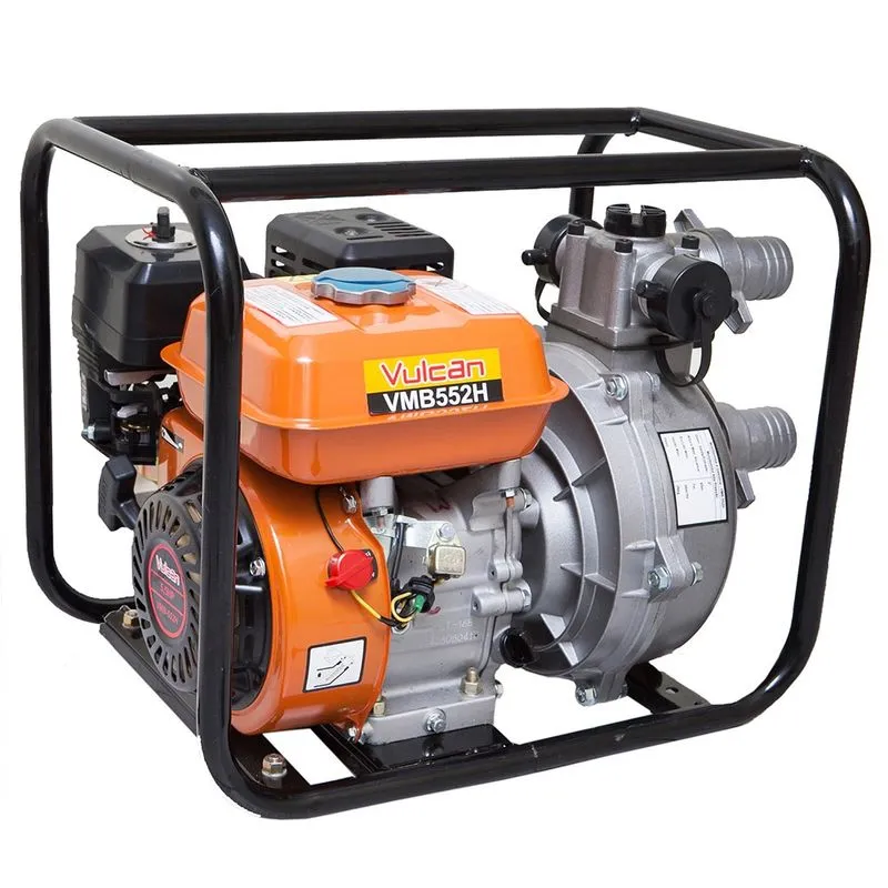 Motobomba Autoescorvante 2" Gasolina 4t 5,5hp 163cc Vmb552 Vulcan