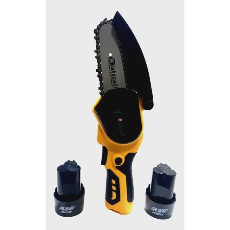 Motosserra A Bateria Profissional 25v + 2 Baterias