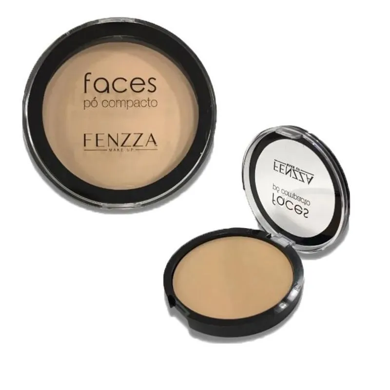 Kit Com 02 Unid Pó Compacto Facial Matte Faces Cor 02 Fenzza