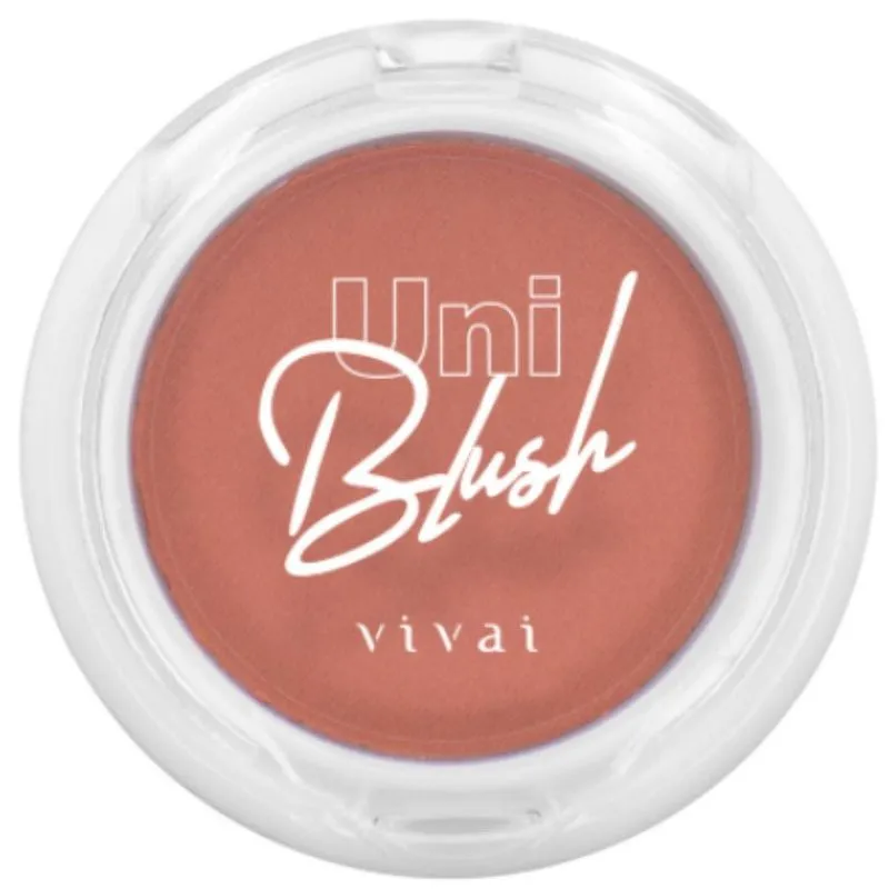 Uniblush Cor 02 Blush Para Rosto Maquiagem Vivai 5g