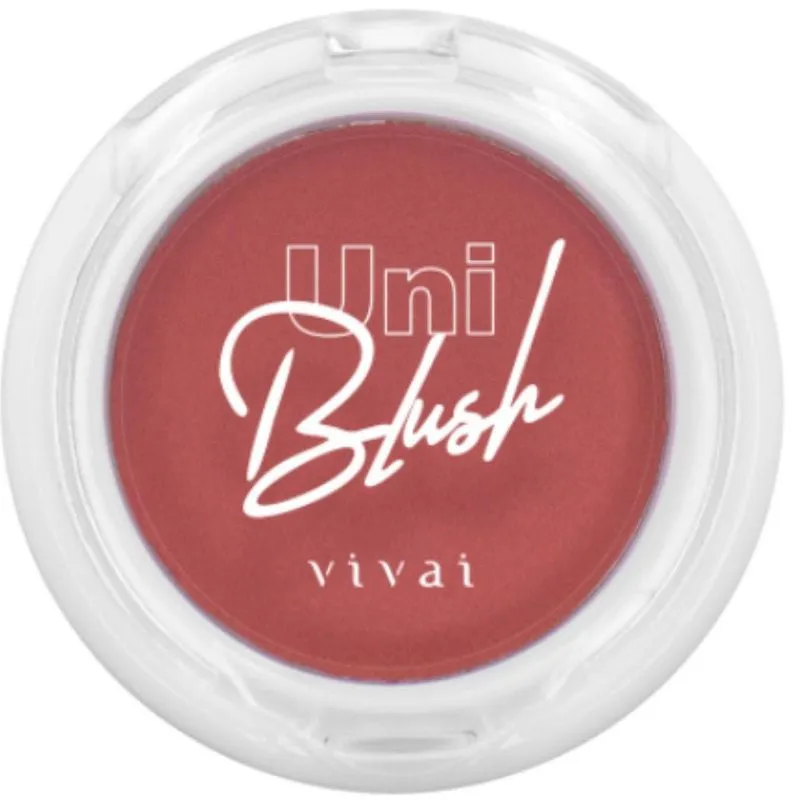 Uniblush Cor 04 Blush Para Rosto Maquiagem Vivai 5g