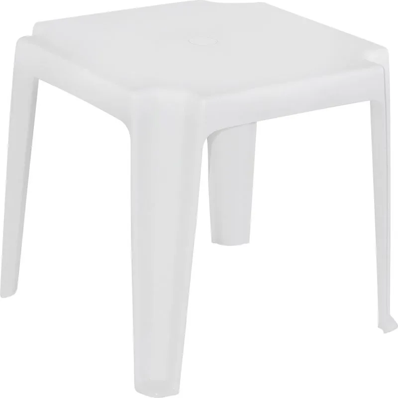 Mesa Plástica de Apoio 46x46x43cm Cor Branca Belfix