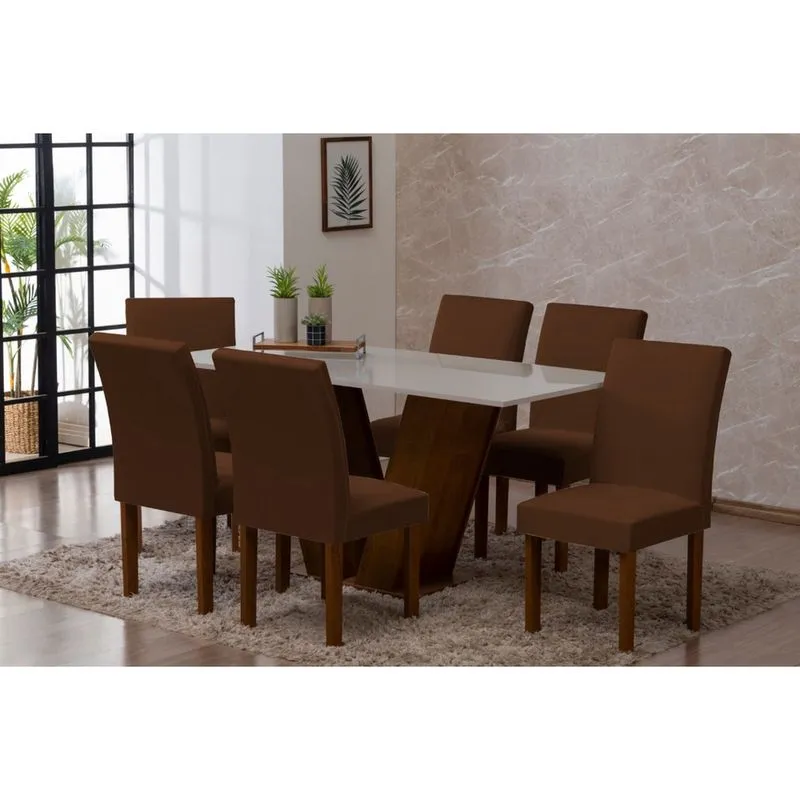 Kit Capa de Cadeira Malha Gel Mesa 06 Lugares 06 Peças